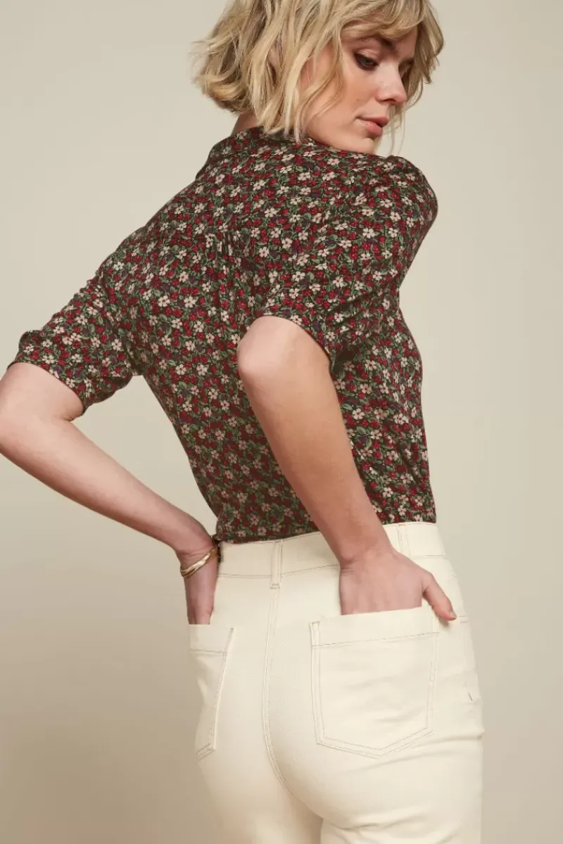 King Louie Blouses<Carina Blouse Caliente Fire Red