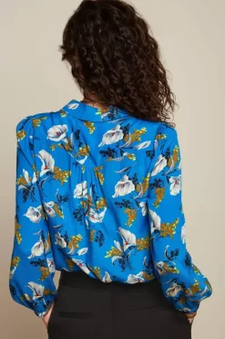 King Louie Blouses<Carina Blouse Cubanelle Madeira Blue