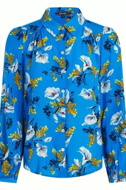 King Louie Blouses<Carina Blouse Cubanelle Madeira Blue