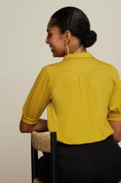 King Louie Blouses<Carina Blouse Ecovero Light Spring Yellow