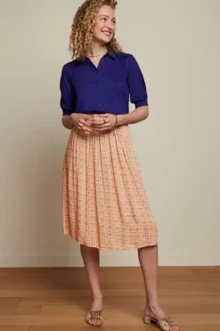 King Louie Blouses<Carina Blouse Ecovero Light Deep Blue