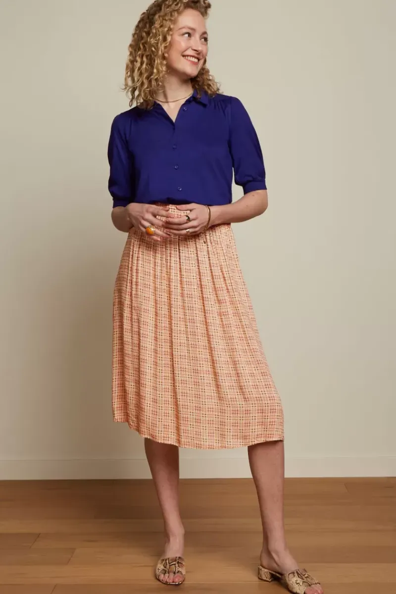 King Louie Blouses<Carina Blouse Ecovero Light Deep Blue