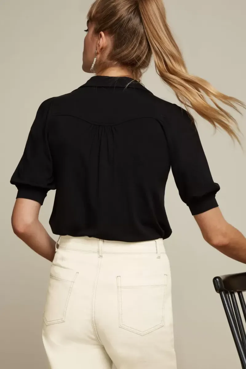 King Louie Blouses<Carina Blouse Ecovero Light Black