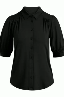 King Louie Blouses<Carina Blouse Ecovero Light Black