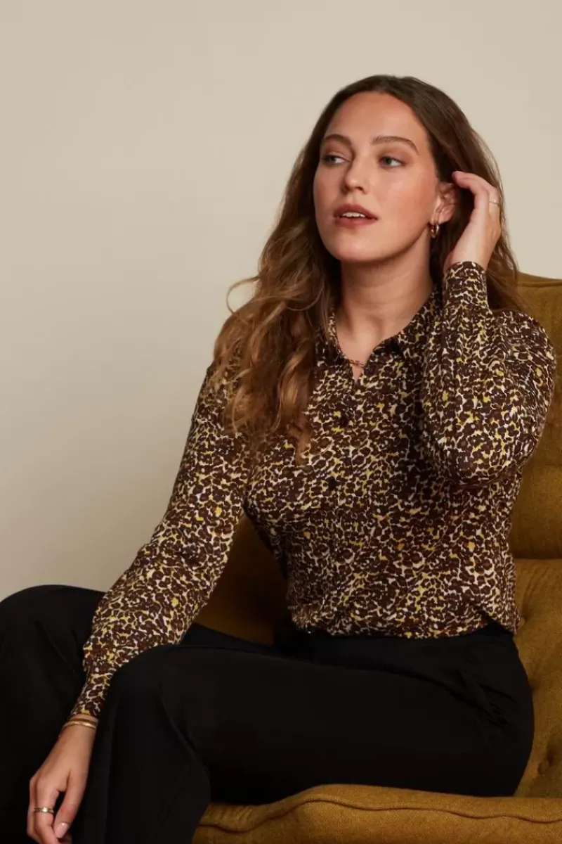 King Louie Blouses<Carina Blouse Hustle Rocky Brown