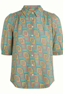 King Louie Blouses<Carina Blouse Limon Mint Green