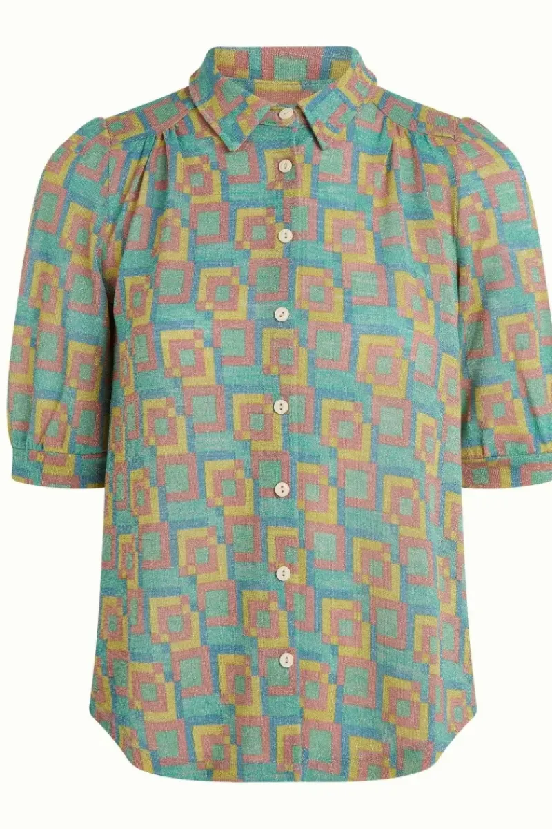 King Louie Blouses<Carina Blouse Limon Mint Green