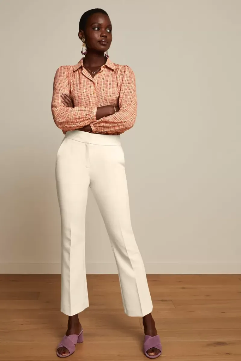 King Louie Blouses<Carina Blouse Sapeuse Check Creampuff