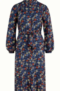 King Louie Jurken<Carina Dress La Rocca Tile Blue