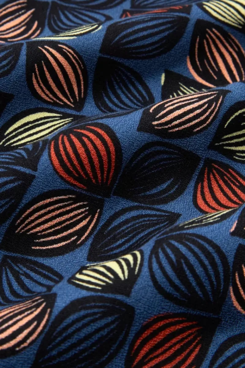 King Louie Jurken<Carina Dress La Rocca Tile Blue
