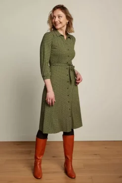 King Louie Jurken<Carina Dress Maple Posey Green