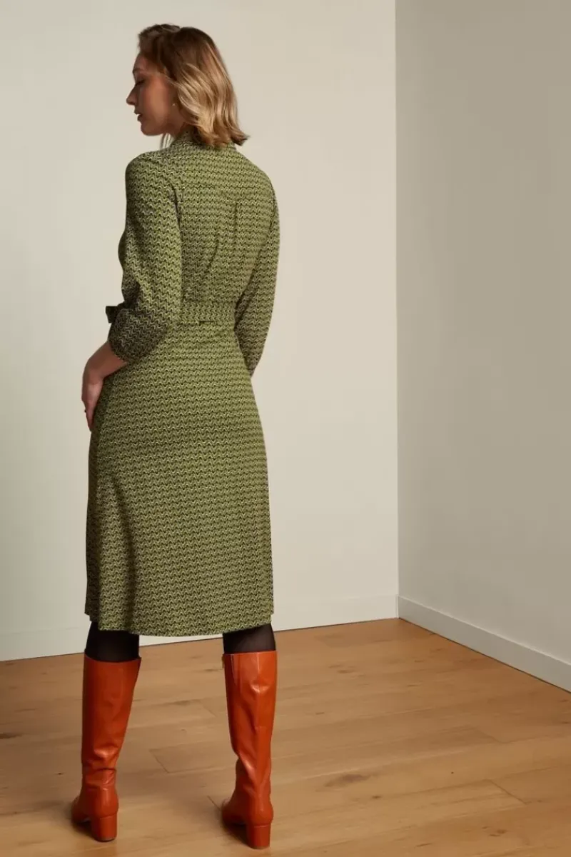 King Louie Jurken<Carina Dress Maple Posey Green