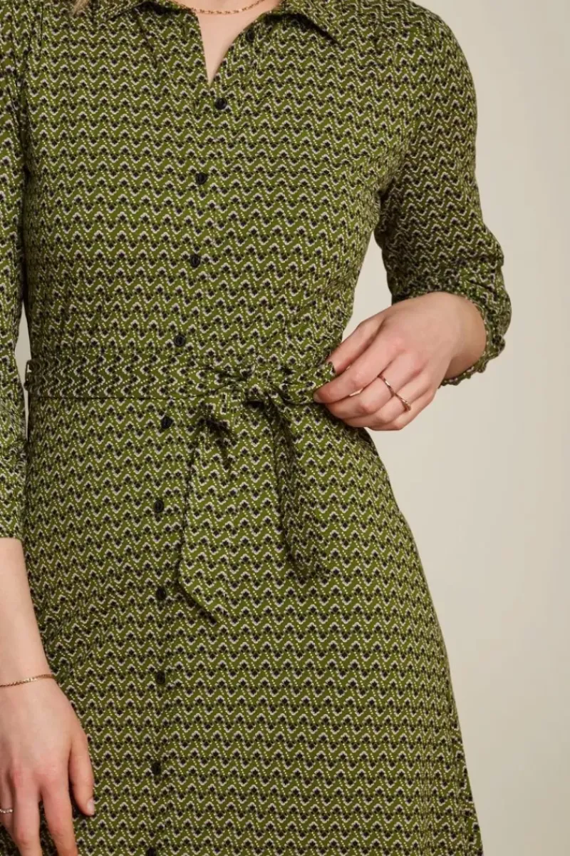 King Louie Jurken<Carina Dress Maple Posey Green