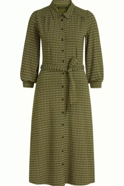 King Louie Jurken<Carina Dress Maple Posey Green