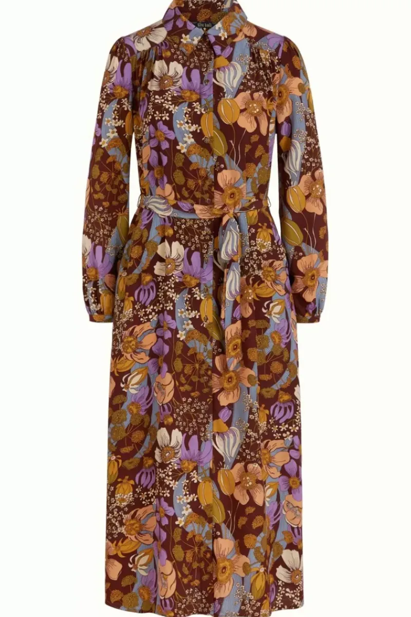 King Louie Jurken<Carina Dress Nifty Rum Brown