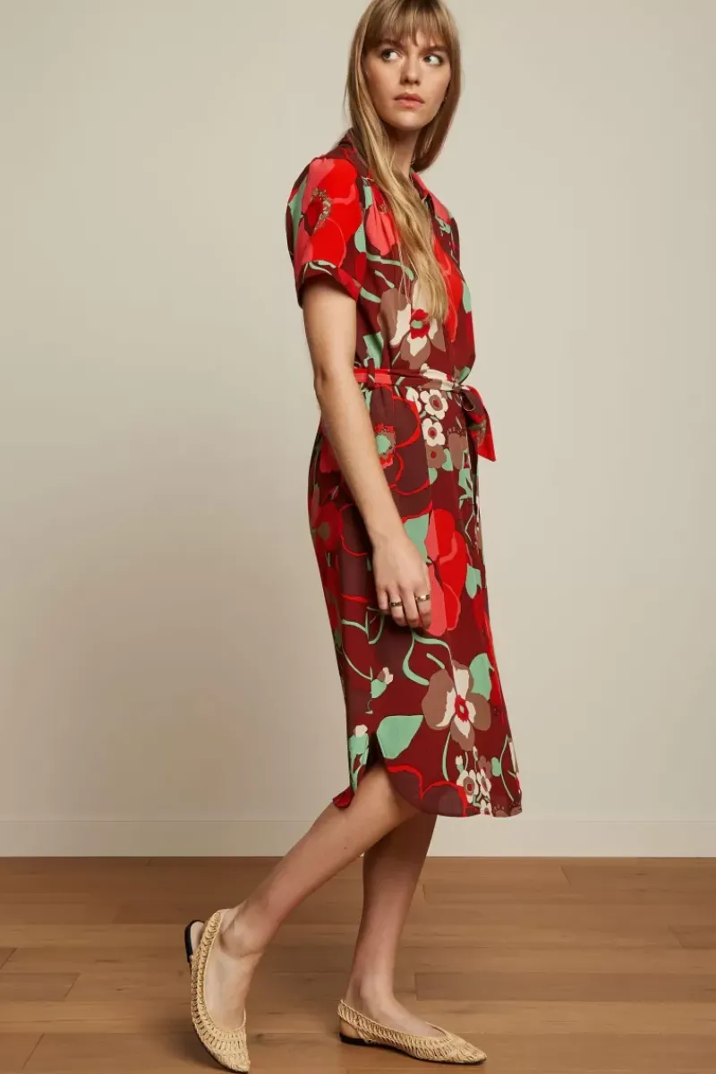 King Louie Jurken<Carina Tunic Dress La Monia Pecan Brown