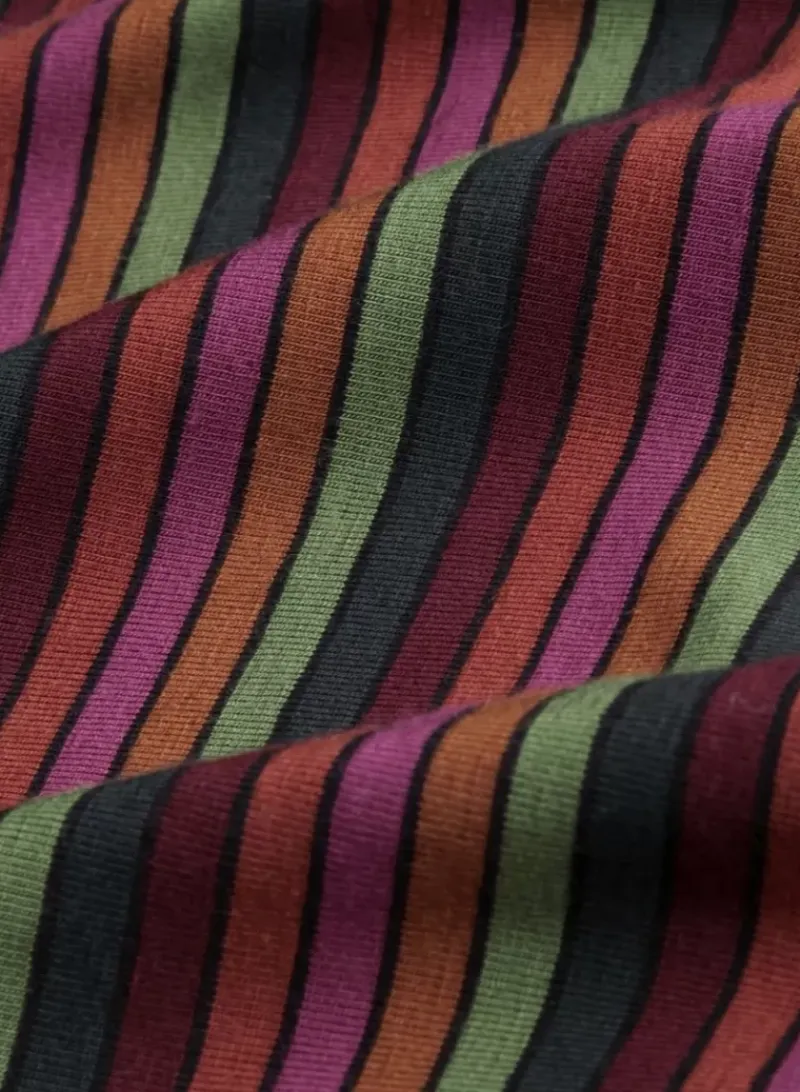 King Louie Jurken<Cecil Dress Prosecco Stripe Magenta Purple