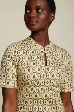 King Louie Jurken<Chinese Midi Dress La Donna Gold