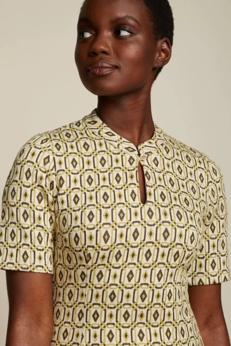 King Louie Jurken<Chinese Midi Dress La Donna Gold