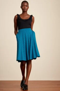 King Louie Rokken<Circle Skirt Farola Bay Blue