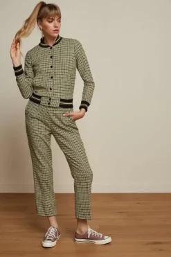 King Louie Jassen & Blazers<Cleo Jacket Pied-De-Poule Woodbine Green