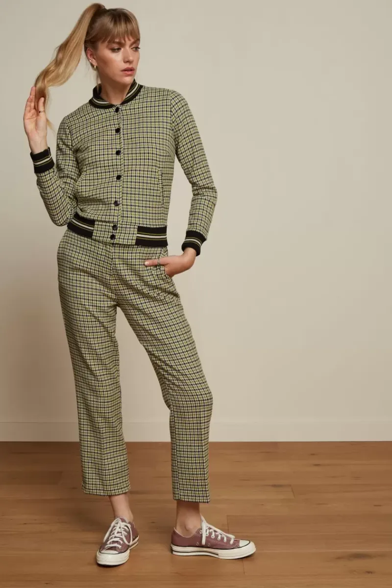 King Louie Jassen & Blazers<Cleo Jacket Pied-De-Poule Woodbine Green