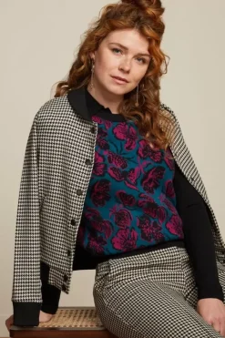 King Louie Jassen & Blazers<Cleo Jacket Pied-De-Poule Black