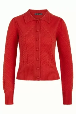 King Louie Vesten<Collar Cardigan Ornella Fiesta Red