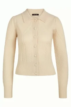 King Louie Vesten<Collar Cardigan Ornella Cream