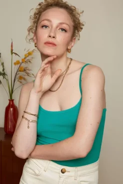 King Louie Tops & Shirts<Colleen Camisole Ecovero Light Aqua Green
