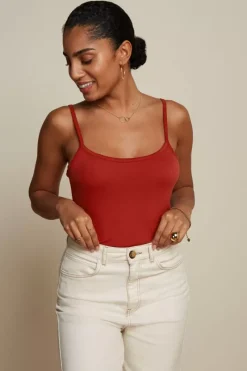 King Louie Tops & Shirts<Colleen Camisole Ecovero Light Sienna Red