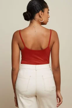 King Louie Tops & Shirts<Colleen Camisole Ecovero Light Sienna Red