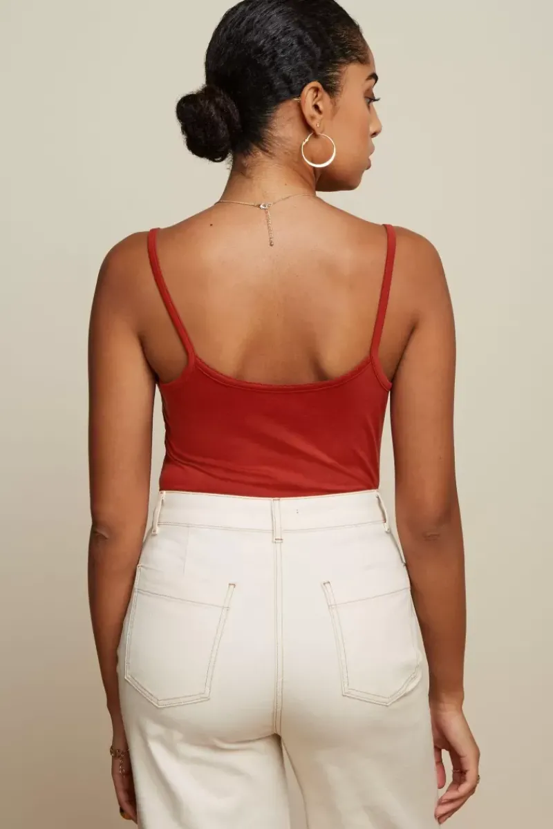 King Louie Tops & Shirts<Colleen Camisole Ecovero Light Sienna Red