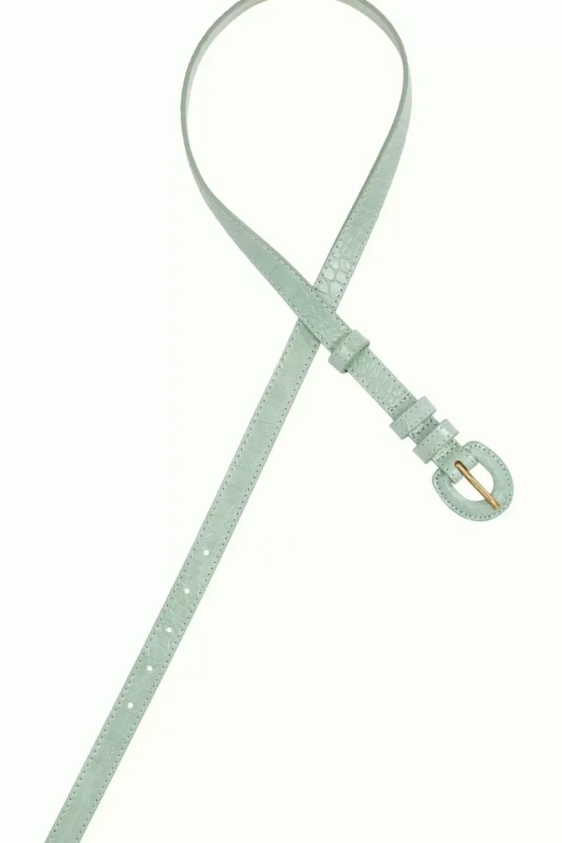 King Louie Vintage Accessoires<Croco Covered Belt Spar Green