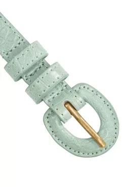 King Louie Vintage Accessoires<Croco Covered Belt Spar Green