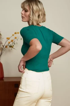 King Louie Tops & Shirts<Cross Top Uni Rib Ponderosa Green