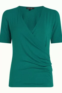 King Louie Tops & Shirts<Cross Top Uni Rib Ponderosa Green