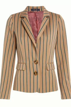 King Louie Jassen & Blazers<Daisy Blazer Cubano Stripe Latte