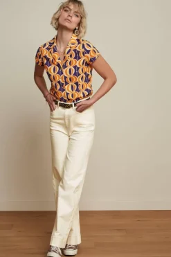 King Louie Blouses<Daisy Blouse Bambaataa Deep Blue