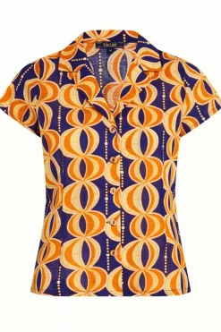 King Louie Blouses<Daisy Blouse Bambaataa Deep Blue