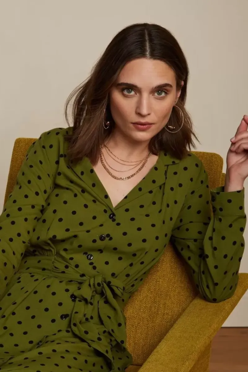 King Louie Jurken<Daisy Dress Pablo Olive Green