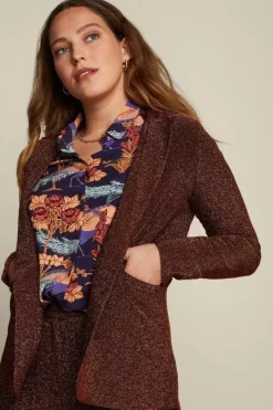 King Louie Jassen & Blazers<Daisy Long Blazer Ballroom Copper