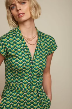 King Louie Jurken<Darcy Dress Brazza Jasper Green