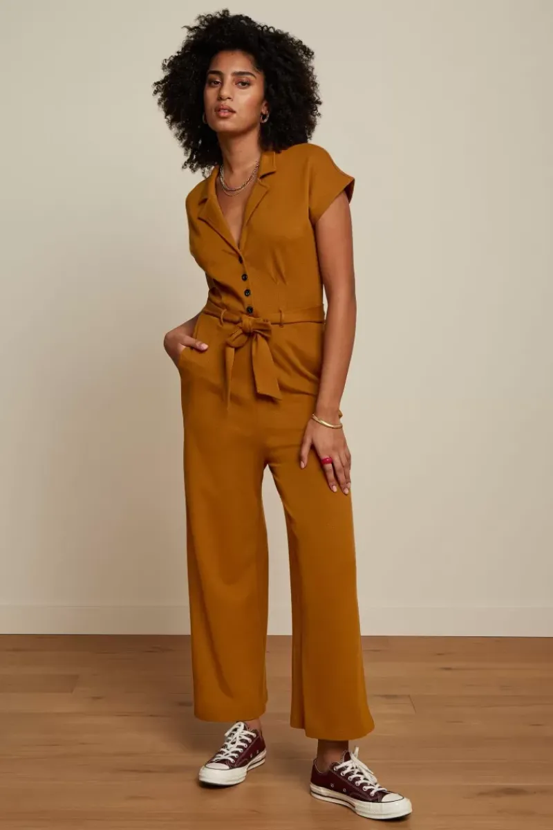King Louie Jumpsuits<Darcy Jumpsuit Milano Crepe Golden Brown