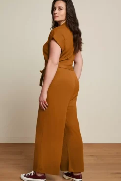 King Louie Jumpsuits<Darcy Jumpsuit Milano Crepe Golden Brown