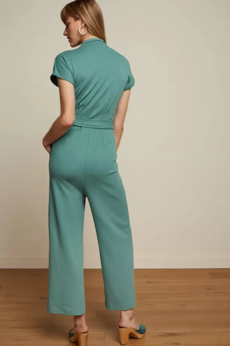 King Louie Jumpsuits<Darcy Jumpsuit Milano Crepe Dusty Turquoise