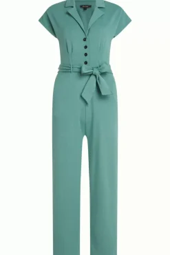 King Louie Jumpsuits<Darcy Jumpsuit Milano Crepe Dusty Turquoise