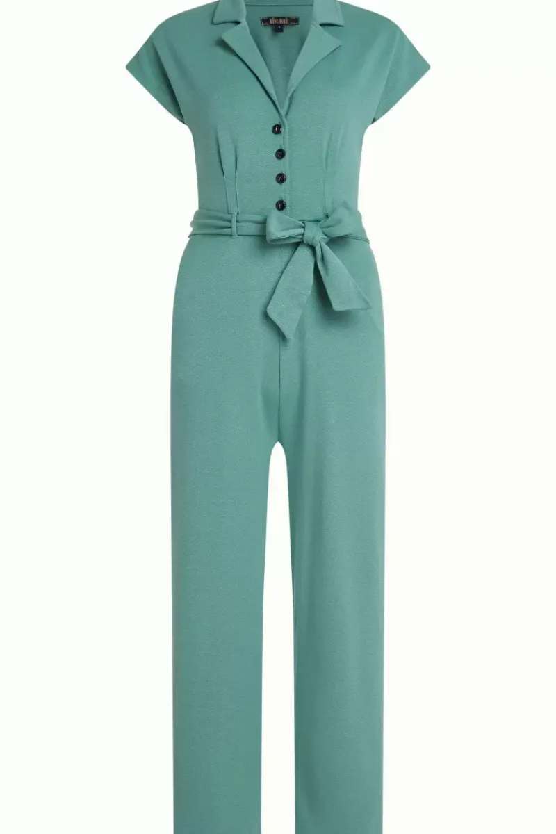 King Louie Jumpsuits<Darcy Jumpsuit Milano Crepe Dusty Turquoise