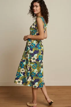 King Louie Jurken<Darlene Dress Selena Deep Blue