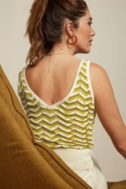 King Louie Tops & Shirts<Deep V Top Mandry Cress Yellow